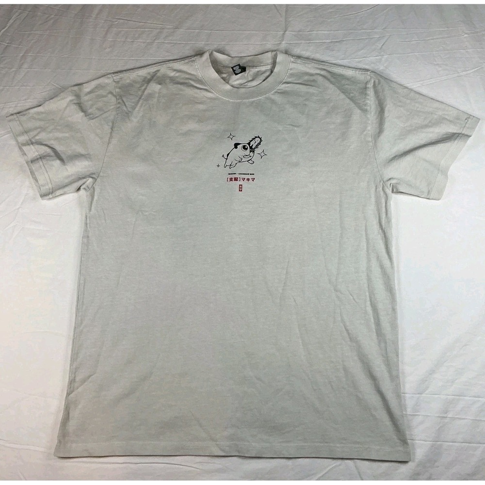 Chainsaw Man Makima Pochita Graphic T-Shirt AS Colour Large White Anime